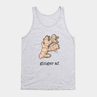 Ginger AF Illustration of gingerroot Tank Top